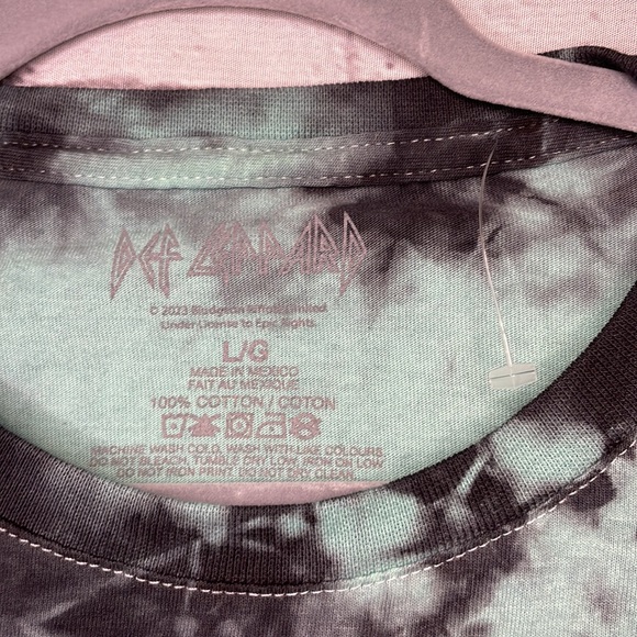 NWOT Licensed Def Leppard Animal Tie Dye Band Tee - Size Large - Picture 4 of 15